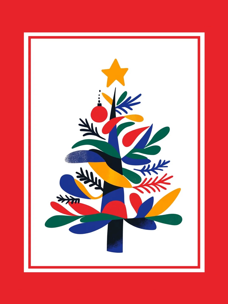 Nano Banana x AILogoCreator Abstract Hand-Drawn Christmas PostersImage Nano Banana x AILogoCreator Abstract Hand-Drawn Christmas PostersImage