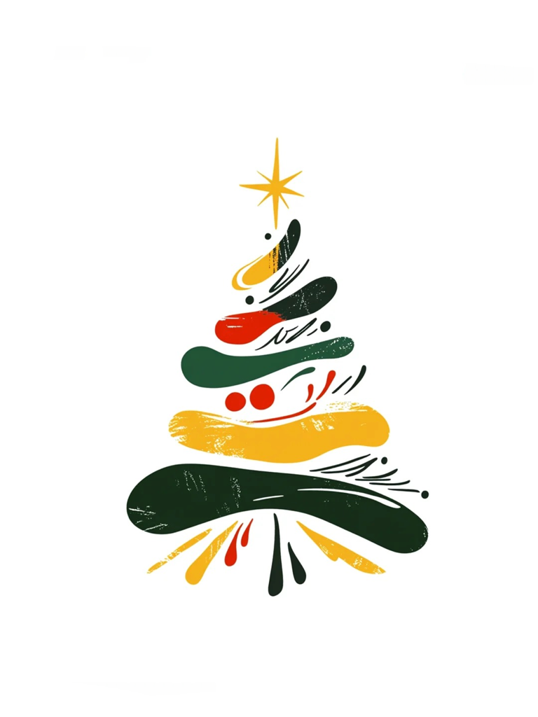 Nano Banana x AILogoCreator Abstract Hand-Drawn Christmas PostersImage4 Nano Banana x AILogoCreator Abstract Hand-Drawn Christmas PostersImage4