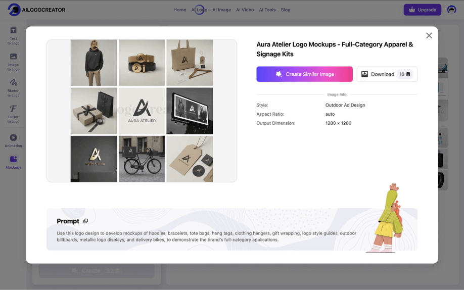 More Than Just Logos: 8 New AI Visual Features of AILogoCreator – Your One-Stop Brand Asset SolutionImage7