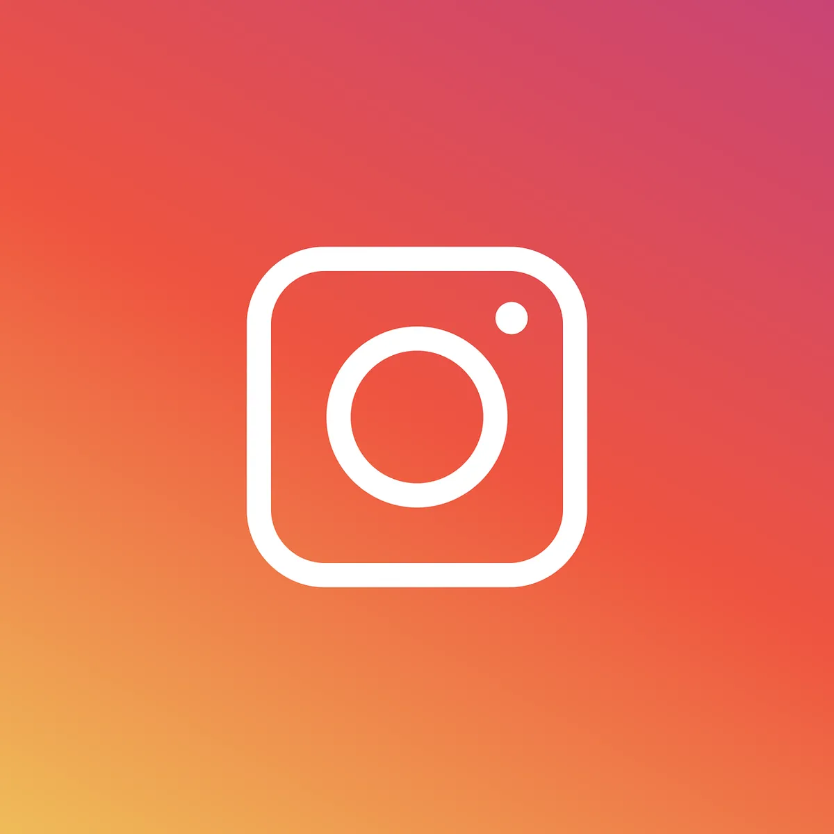 Instagram logo on gradient background