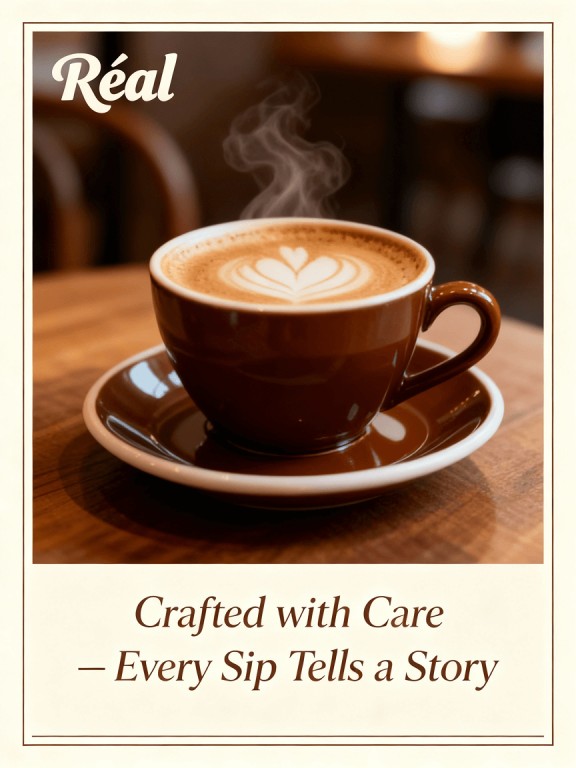 レアルコーヒーの独特な魅力を解き放つ！完全なVIデザインが公開画像6