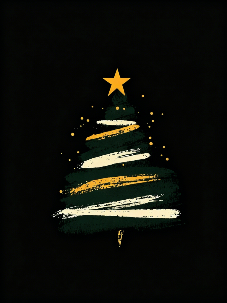 ナノバナナ×AILogoCreator 抽象的な手描きクリスマスポスター画像2 AILogoCreatorはナノバナナAIを使って抽象芸術と手描きの温もりを融合させます。
クリスマスツリーには柔らかいスケッチライン、居心地の良い控えめな赤と金の色調があり、雑然とせず、ただ純粋な魅力的な魅力があります!